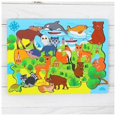 Головоломка «Животные Евразии» Лесная мастерская