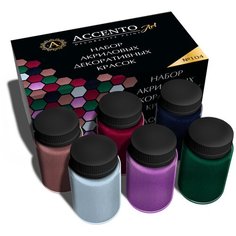 Набор акриловых красок для творчества 6*75г №104 TM ACCENTO ART