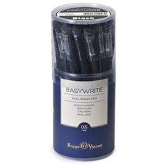 Ручка шариковая EasyWrite Black, 0.5 мм, чёрные чернила, матовый корпус Silk Touch Bruno Visconti