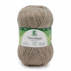 Пряжа Камтекс Околица 007 лен 90% шерсть, 10% акрил 100г 250м 5шт