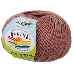 Пряжа ALPINA "ORNELLA MERINO" 100% мериносовая шерсть 10 шт. х50г 125м №337 античная роза