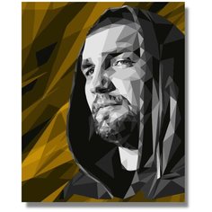 Картина по номерам "Баста / Василий Вакуленко" холст на подрамнике 40х50