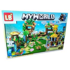 Конструктор для мальчика MY WORLD в Коробке с LED элементами / 223 Деталей + 2 фигурки LB+