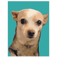 Картина по номерам, "Живопись по номерам", 45 x 60, ets454v2-3040, животное, пёс, домашний, щенок, питомец