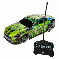 Робот 1 TOY Машинка Драйв, Т21645, черный/зеленый