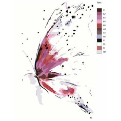 Картина по номерам T941 "Бабочка" 60x90 Brushes Paints
