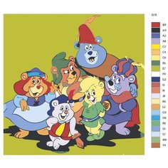 Картина по номерам Q15 "мишки гамми", 70x70 см Brushes Paints