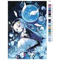 Картина по номерам S145 "Компьютерная игра - Genshin Impact (Геншин Импакт). Ци Ци" 60x90 Brushes Paints