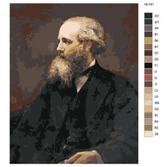Картина по номерам W-741 "Джеймс Максвелл" 40х50 Brushes Paints