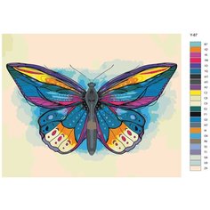 Картина по номерам Y-87 " Бабочка " 60x80 Brushes Paints