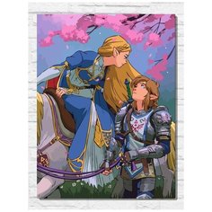 Картина по номерам на холсте игра Legend of Zelda - 11374 В 30x40