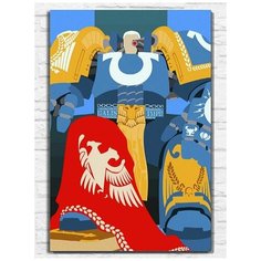 Картина по номерам на холсте игра Warhammer 40000 - 11381 В 60x40