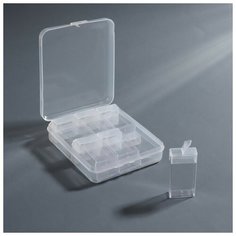 Контейнер для декора прямоуг 12 бан 11,5*9см р-р 1 бан 5*1,2*3см прозрачн пакет накл QF 7986398 Queen Fair