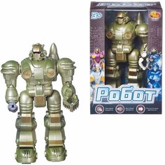 Робот Abtoys хаки, с эффектами, на батарейках (C-00133/хаки)