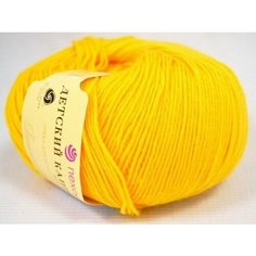 Пряжа Пехорка "Детский каприз" - 5 шт, (012-Желток), 225м/50г, 50% мериносовая шерсть, 50% фибра