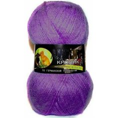 Пряжа Color City Angora кролик 2939 сиреневый меланж 40% пух кролика, 60% акрил 100г 500м 2 шт