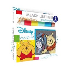 CENTRUM Мел цветной 6 цветов с блестками Disney (70349) разноцветный