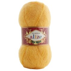 Пряжа Alize Kid Royal 50, 62 % мохер, 38 % полиамид, 50 г, 500 м, 5 шт., 488 лимонный