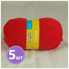 Пряжа Семеновская пряжа Lana (213), кармин 5 шт. по 50 г