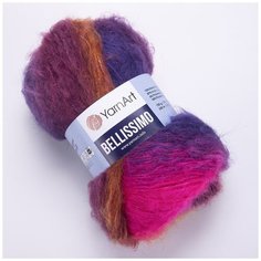 Пряжа YarnArt Bellissimo Ярнарт Беллиссимо Мохер Пушистая, цвет 1415, 150 гр, 330 м, 1 моток.