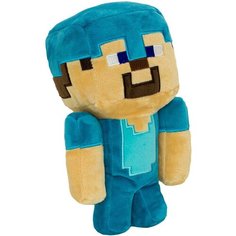 Мягкая игрушка Minecraft Diamond Steve 20см Pixel Crew