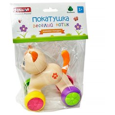 Игрушка-покатушка Веселый котик 01995 /6/ Стеллар