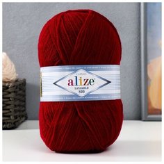 Пряжа "Lanagold 800" 49% шерсть, 51% акрил 730м/100гр (390), 1шт Alize