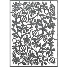 Fancy Creative FD090023 Трафарет для тиснения металлический цветы-1 ф. a6, п/п с е/п fancy creative