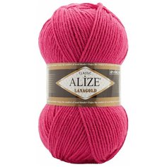 Пряжа Alize Lanagold (Ланаголд) - 3 мотка Цвет: 798 бугенвиллия 49% шерсть, 51% акрил 100г 240м