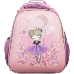 Ранец №1 School Basic Фея, 2 отделения, эргономическая спинка, экокожа