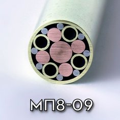 Мозаичный пин МП8-09 диаметром 8мм, Заготовка для рукояти ножа, поделок, хобби, творчества! Knife Make