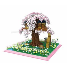 Конструктор 3D из миниблоков RTOY Любимые места Большой домик на дереве 5280 элементов - JM9928