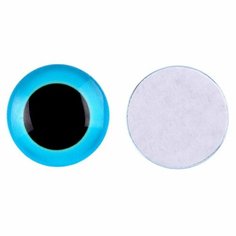 Глаза на клеевой основе, набор 10 шт, размер 1 шт. — 18 мм, цвет голубой Школа талантов