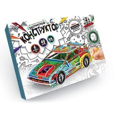 Расписной конструктор-антистресс "Авто" + фломастеры Danko Toys