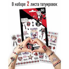 Наклейки-татуировки ND Play Бэтмен Harley Quinn, 2 листа