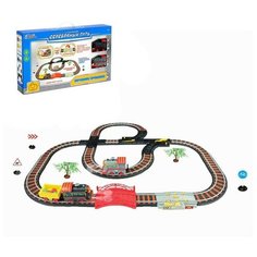 Железная дорога «Останови крушение», 2 поезда, ж/д стрелка, работает от батареек, свет и звук Нет бренда