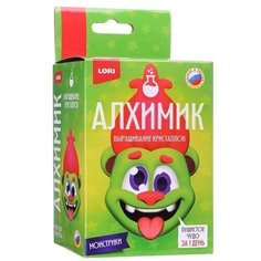 Выращивание кристаллов LORI "Монстрики. Зеленый", от 10 лет, в коробке (Крп-003)