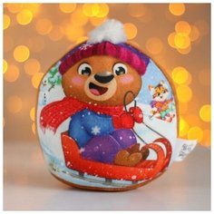 Мягкая игрушка Новый Год, медвежонок Нет бренда
