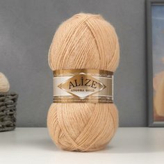 Пряжа "Angora Gold" 20% шерсть, 80% акрил 550м/100гр (95 св. песочный) Alize