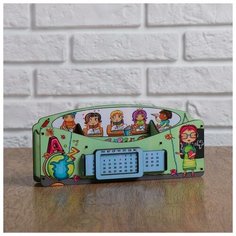 Органайзер для канцелярных предметов "Выбор отличницы", вечный календарь, цветной, салатовый Дарим красиво