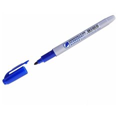 Маркер перманентный (нестираемый) Crown Multi Marker Slim (2мм, круглый наконечник, синий) (P-505)