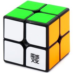 Скоростной Кубик Рубика MoYu 2x2 WeiPo 2х2 / Головоломка для подарка / Черный пластик