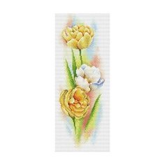 Набор алмазной мозаики от торговой марки «Brilliart» MC-134 «Желтые тюльпаны. Стразы».