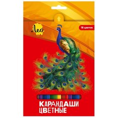 Карандаши цветные 18 цв. "Лео" "Ярко" LBSCP-18 заточенные