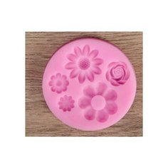 Молд силиконовый для рукоделия Клумба 5 цветов Без бренда