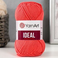 Пряжа "Ideal" 100% хлопок 170м/50гр (236 коралл) нет бренда