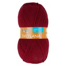 Пряжа Svetlana (Светлана) 50% шерсть, 50% акрил 250м/100гр (215 георгин)