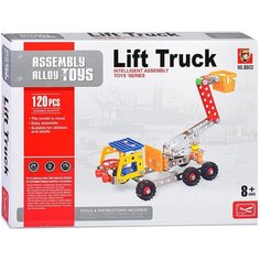 Конструктор металлический детский "Подъемный трек" Oubaoloon 8003 (120 деталей)