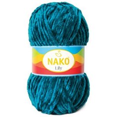 Пряжа Nako Lily петрольный (4999), 100%полиэстер, 180м, 100г, 1шт