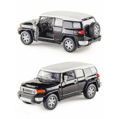 Металлическая машинка Kinsmart 1:36 «Toyota FJ Cruiser» инерционная, чёрная KT5343D-1